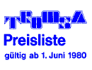 Preisliste 1980
